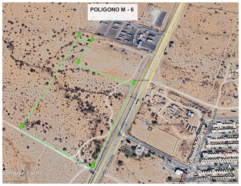 Vista aérea del terreno Polígono M-6, Hermosillo, Sonora